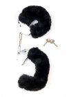 Kajdanki Fetish Boss Series- Furry Cuffs Black