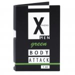 Perfumy X-Phero Body Attack Green for men, 1 ml