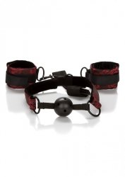 Knebel-SCANDAL BREATHABLE BALL GAG W CUFFS