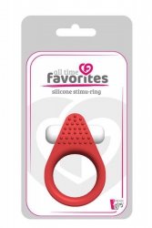 Pierścień-LIT-UP SILICONE STIMU RING 1 RED