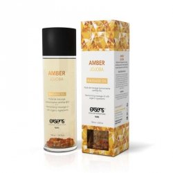 AMBER JOJOBA Organic Massage Oil with stones 100 ml