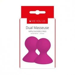 Pompka-Dual Masseuse Silicone Nipple Suckers 2 Pack