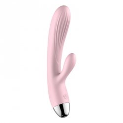 Wibrator-Silicone Vibrator Pink USB 10 Function / Grzanie