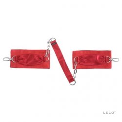 Kajdanki - Lelo Sutra Chainlink Cuffs Red