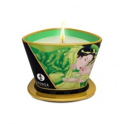 Świeca do masażu - Shunga Massage Candle  Green Tea 170 ml Zielona Herbata