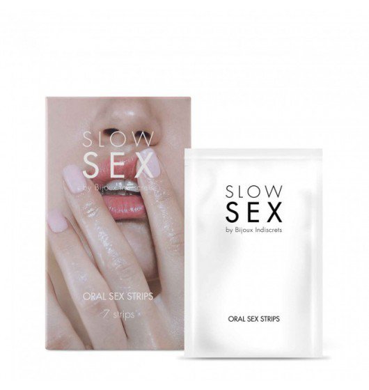 Płatki miętowe Slow Sex Oral sex strips (7 sztuk)