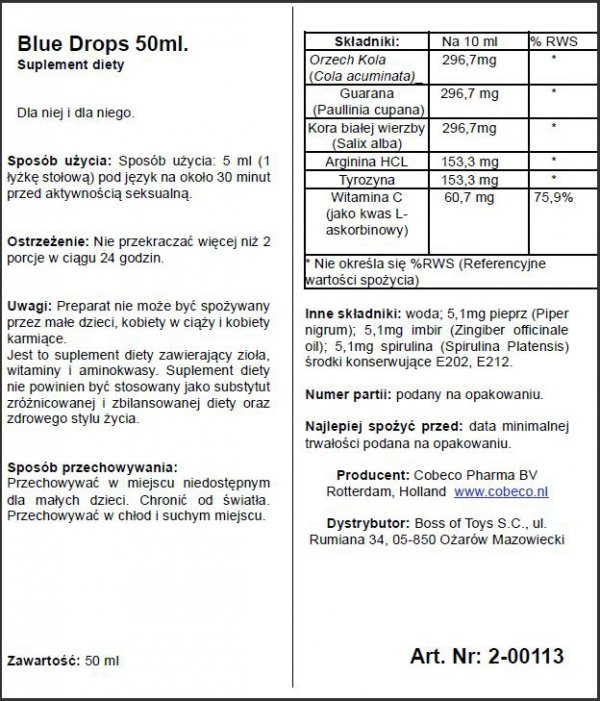 Supl.diety-Blue Drops 50ml.