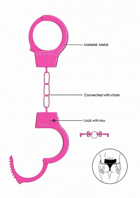 Beginner&quot;s Handcuffs - Pink