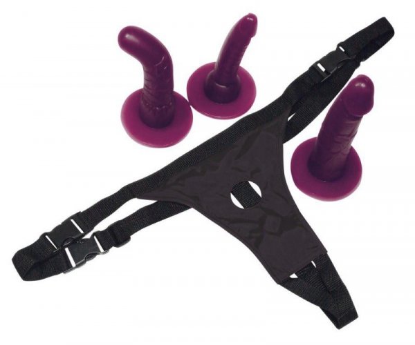 Proteza-5284980000 BK Strap-On purple-Wibrator