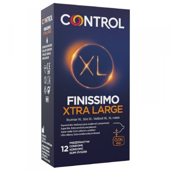 Prezerwatywy-Control Finissimo Xtra Large 12&quot;s