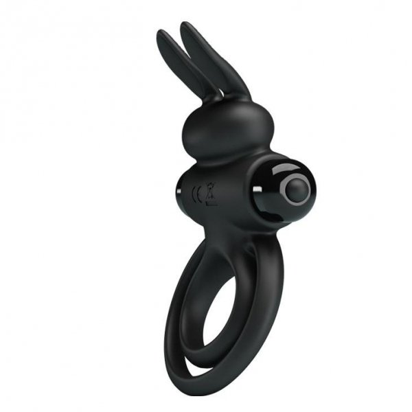 Pierścień erekcyjny z wibracjami - Pretty Love Vibrant Penis Ring III Black