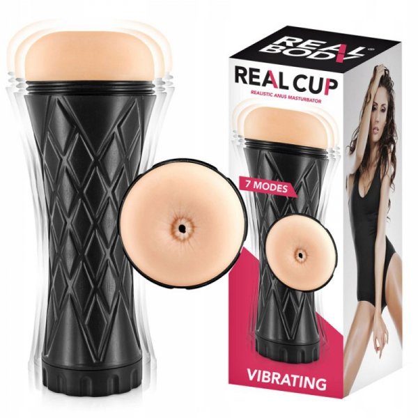 Masturbator analny Real Cup Vibrating Anus