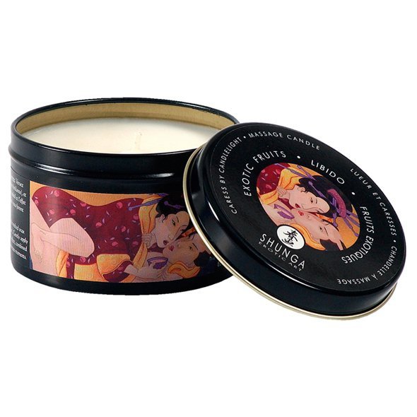 Świeca do masażu - Shunga Massage Candle Libido & Exotic Fruits Owoce egzotyczne