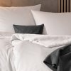 Estella mako satin jednolita Valetta biała 7844 135x200