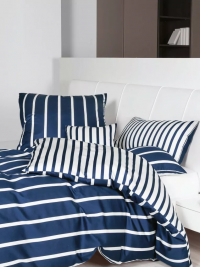 Janine mako-satin Modernclassic nachtblau w paski 39028 200x220 