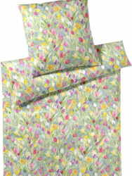 Elegante poszewka mako batyst Tulpen blau 24565 40x80, 80x80