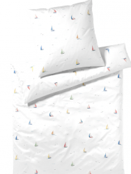 Elegante pościel mako bawełna Sail Away biała 24576 240x220