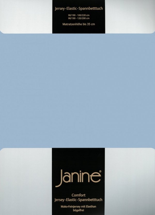 Janine prześcieradło elastic-jersey z gumką perlblau