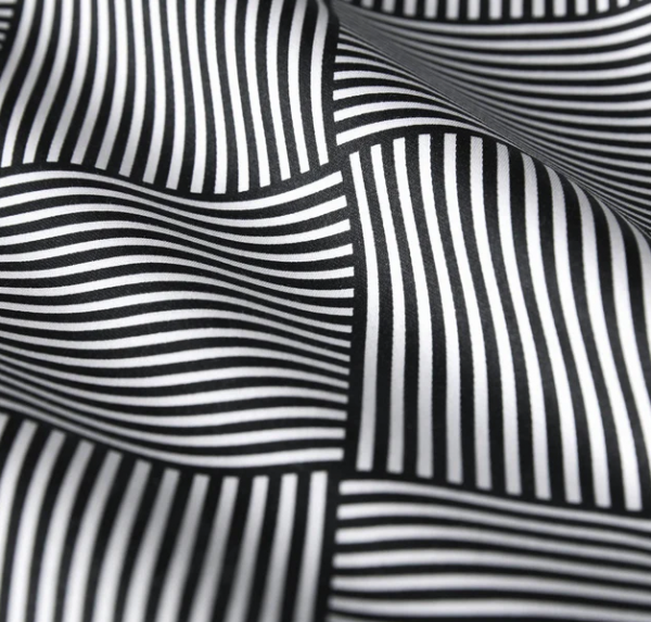 Elegante pościel mako bawełna Crossover czarno-biała 24564 200x220