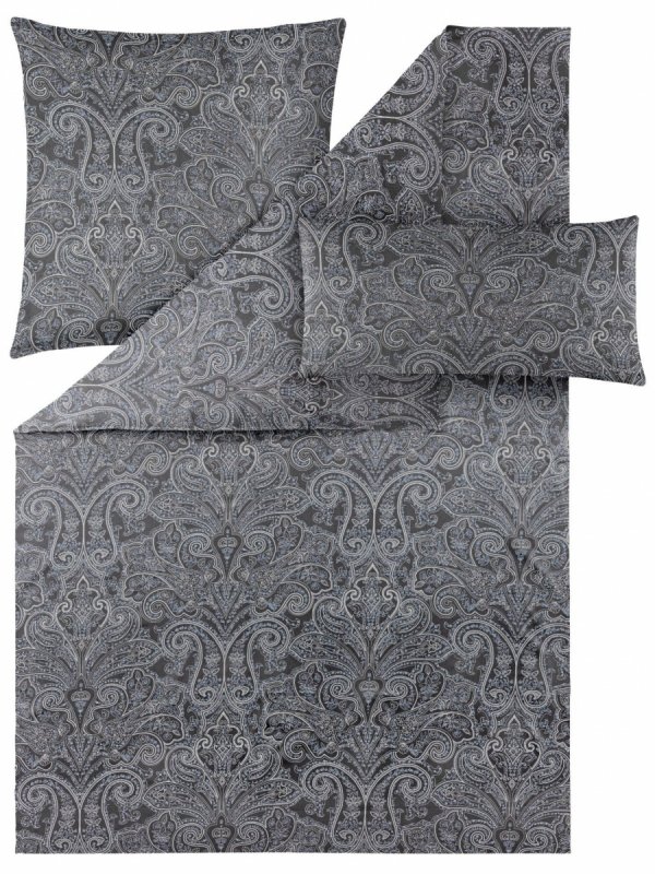 Estella schweizer satin Helene anthrazit 2189 135x200