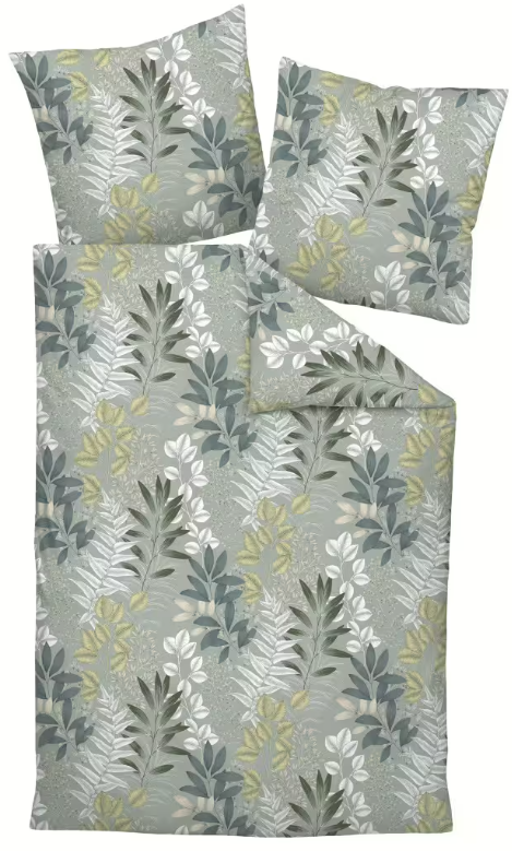 Janine pościel mako-satin Milano salbeigrün 45098 135x200