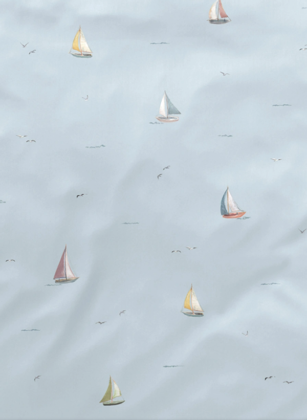 Elegante pościel mako bawełna Sail Away blau 24576 135x200