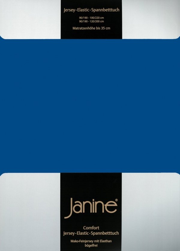Janine prześcieradło elastic-jersey z gumką royalblau
