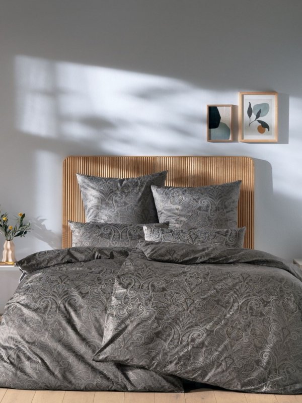 Estella schweizer satin Helene anthrazit 2189 135x200