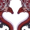 Smocza Modlitwa Dragons Devotion zestaw 2 kielichy dekoracyjne ze smokami w kształcie serca