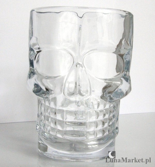 Czaszka - szklany kufel dekoracyjny w kształcie czaszki
