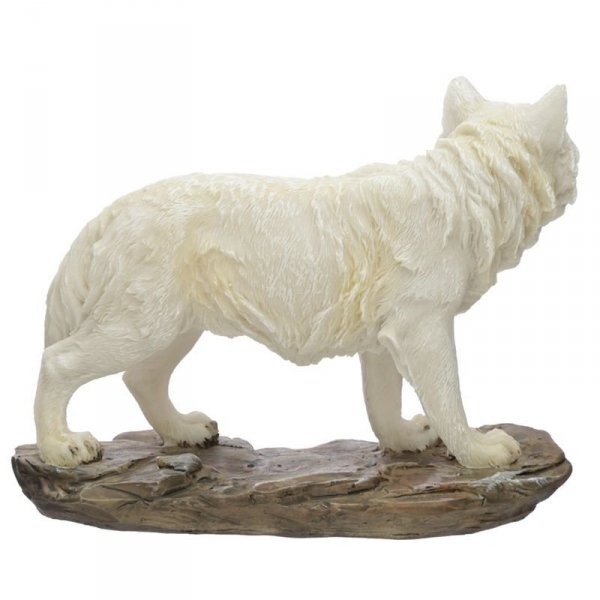 figurka dekoracyjna Biały Wilk Strażnik Północy wzór nr 1