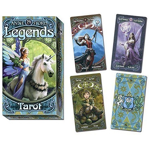 Tarot Legends - karty tarota projektu Anne Stokes