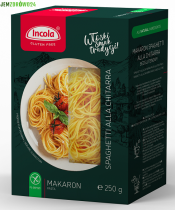 MAKARON WŁOSKI BEZGLUTENOWY GNIAZDA SPAGHETTI ALLA CHITARRA INCOLA 250 g