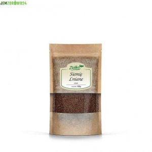 NATURALNE SIEMIĘ LNIANE BRĄZOWE ZIÓŁKO 200 g