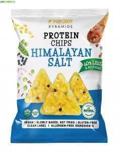 CHRUPKI PIRAMIDKI PROTEINOWE SOLONE Z SOLĄ HIMALAJSKĄ BEZGLUTENOWE POPCROP 60 g