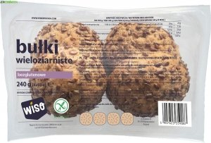 BUŁKI KAJZERKI WIELOZIARNISTE Z MAKIEM BEZGLUTENOWE 4 szt. 240 g WISO