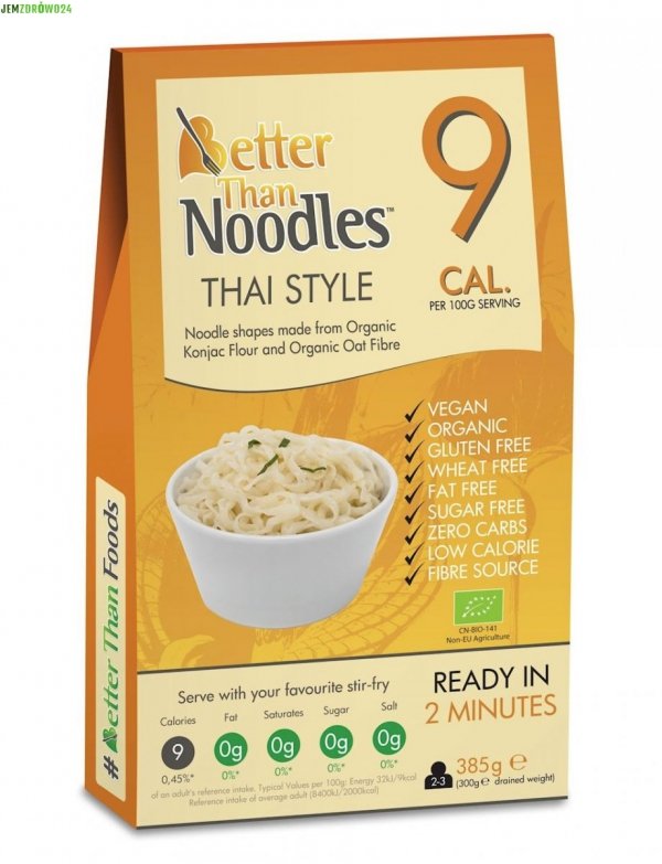 Makaron konjac thai style bio Better than Foods 385 g