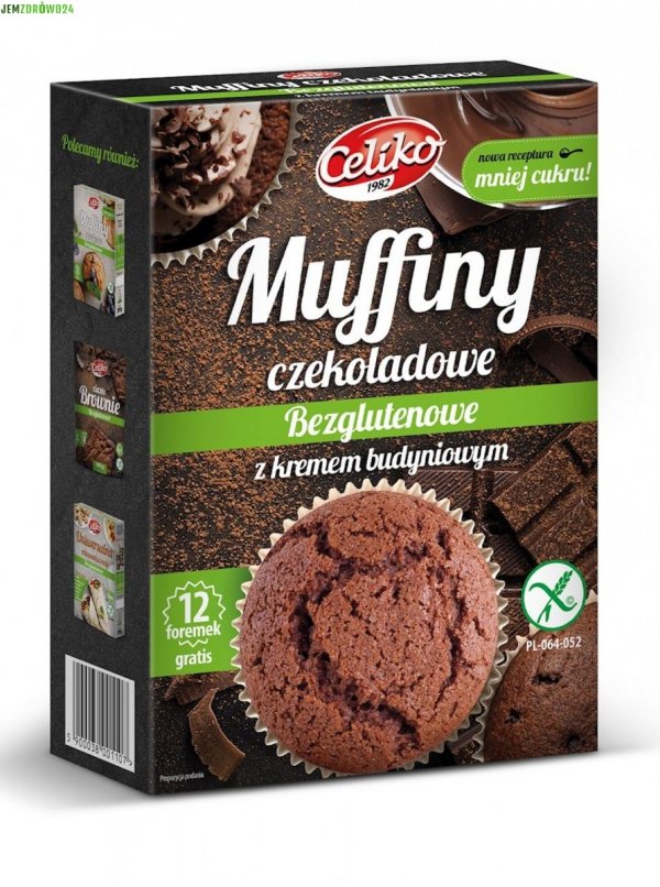 MUFFINY CZEKOLADOWE Z BUDYNIEM CELIKO 310 g