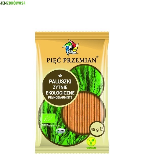 Paluszki żytnie ekologiczne Pięć Przemian 45 g