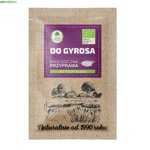 EKOLOGICZNA PRZYPRAWA DO GYROSA GYROS DARY NATURY 20 g