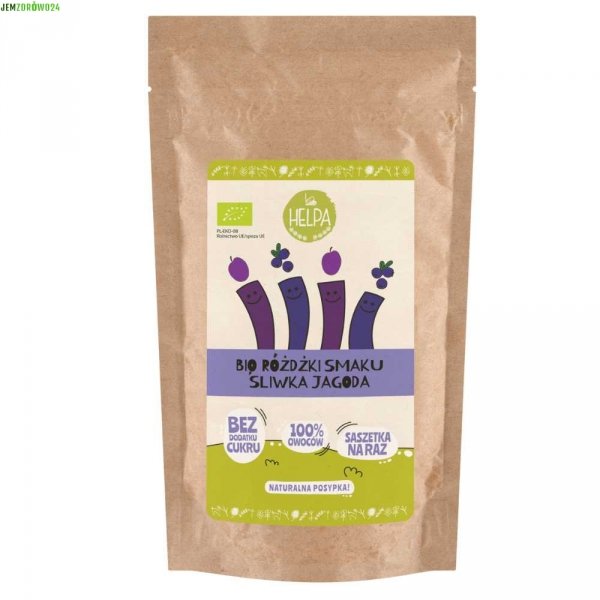 OWOCOWE RÓŻDŻKI SMAKU BIO ŚLWKA - JAGODA CZARY MAMY HELPA 10 SZT. 20 g
