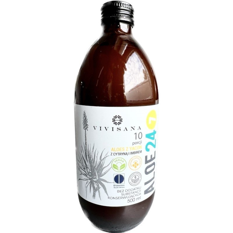  Sok z Aloesu Imbir Cytryna 500 ml