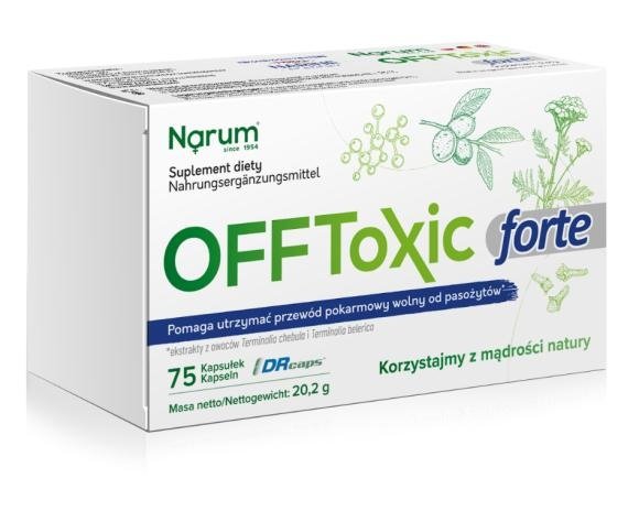 Probiotyk + Detox Offtoxic Forte 75 kapsułek