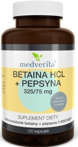 Betaina HCL Papsyna 120 kapsułek