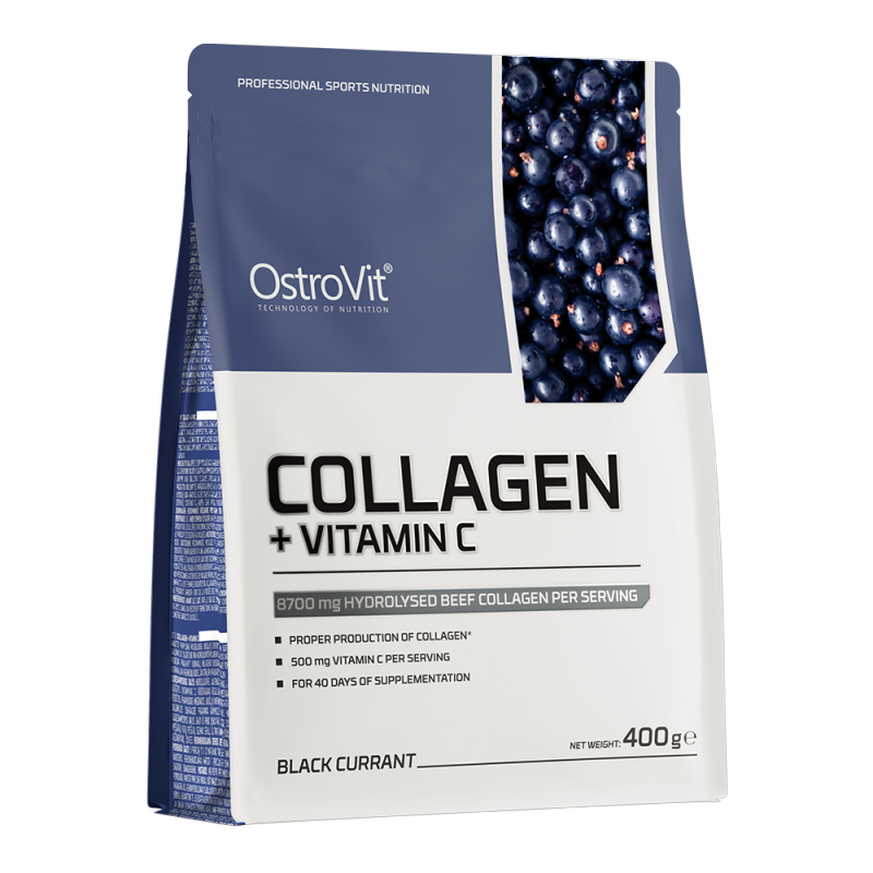 Kolagen + Witamina C Czarna Porzeczka 400g 
