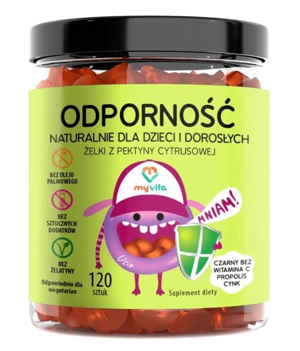 Żelki Naturalne Odporność 120 sztuk
