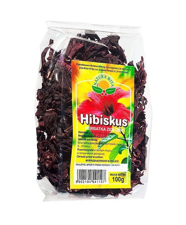 Hibiskus Całe Kwiaty 100% 100g