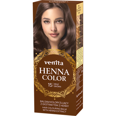 HENNA COLOR Balsam Koloryzujący 15 Brąz 75ml