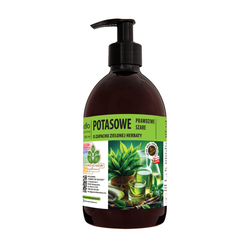 Mydło Potasowe "Prawdziwe Szare" Zielona Herbata 500ml