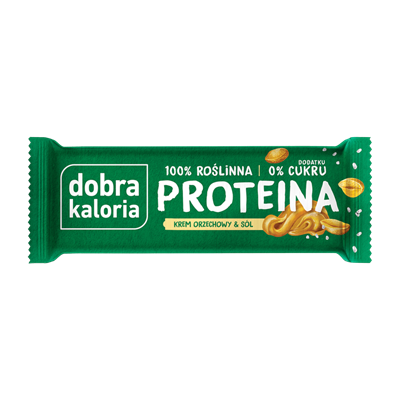 DOBRA KALORIA Baton PROTEINA Krem Orzechowy &amp; Sól 45g